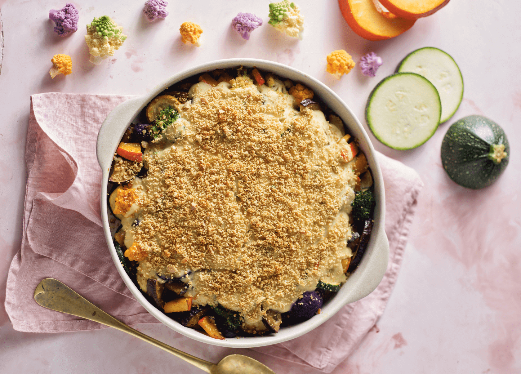 Legumes Gratinados no Forno