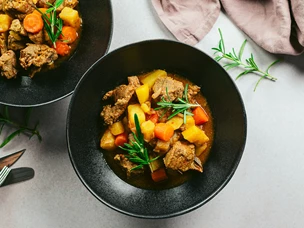 Guisado de carne de vaca e cerveja