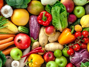 Fruta e legumes da época