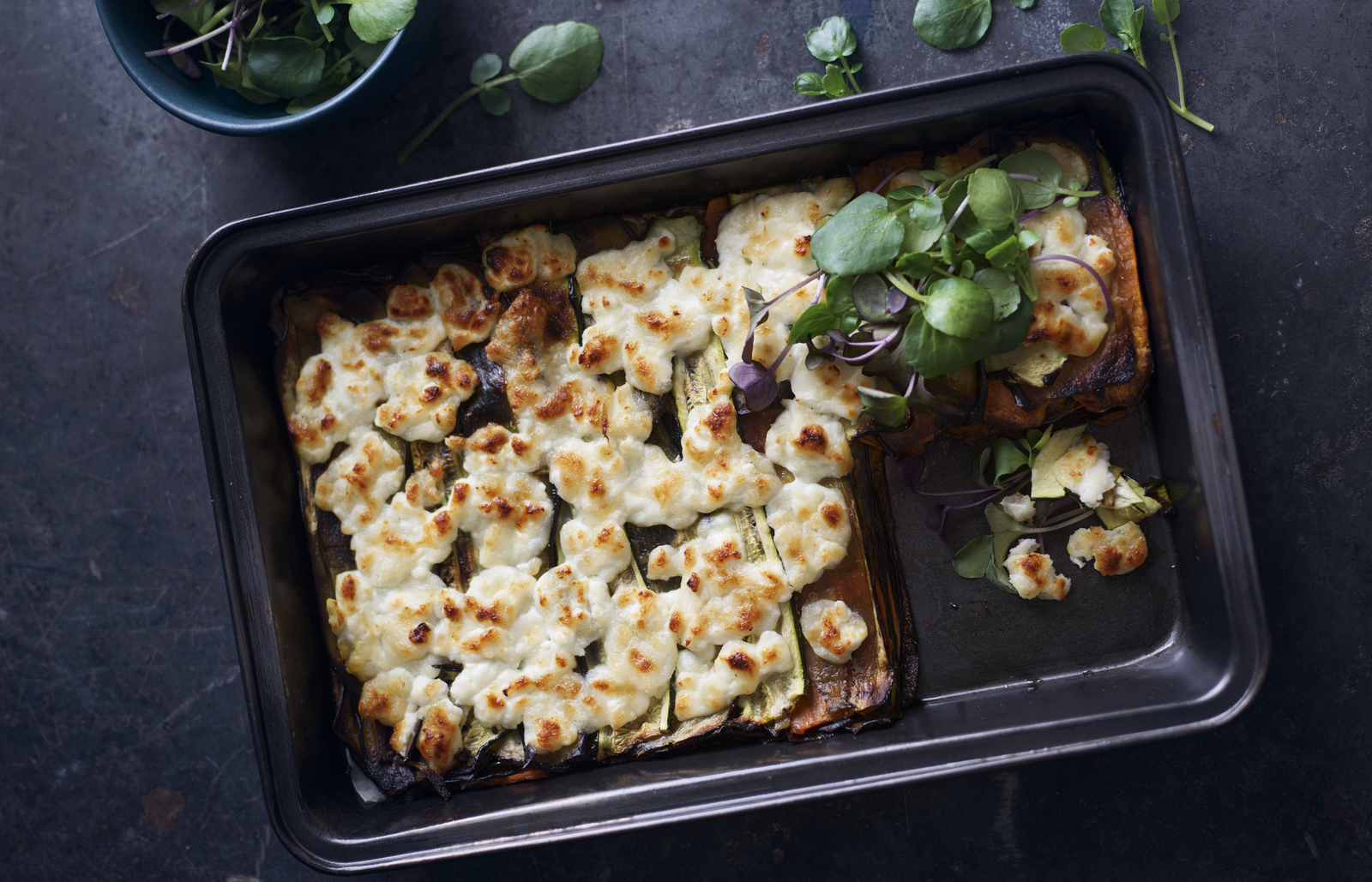 Lasanha de Legumes com Chèvre Gratinado