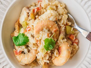 Arroz de Tamboril e Gambas